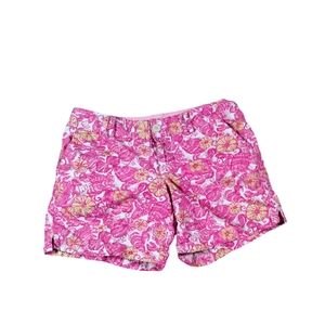 Lilly Pulitzer Fish and floral Chum Bucket Shorts SIZE 8